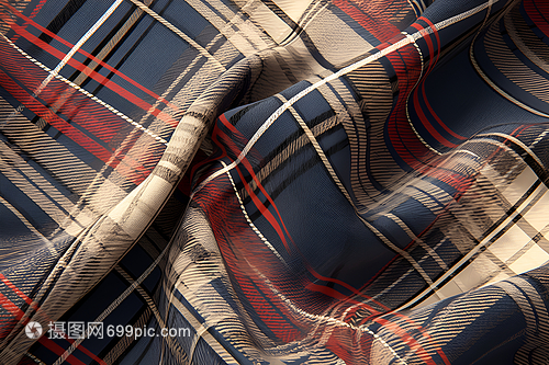 经典永恒 红白蓝格子布的魅力与应用